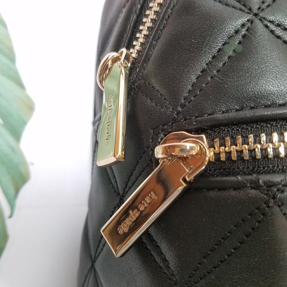 MAKE AN OFFER Kate Spade Natalia  Mini Convertible Backpack Quilted Black Bag main image 4